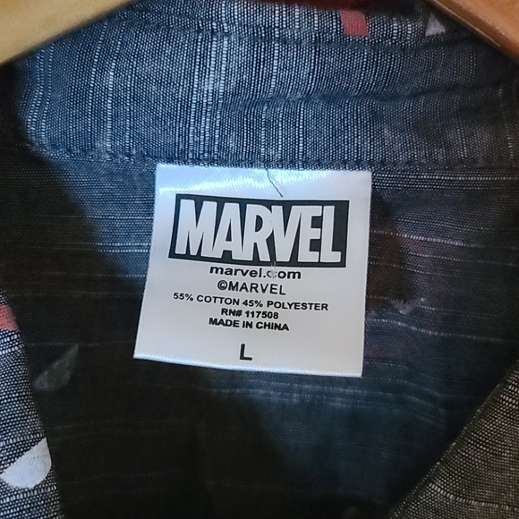 Deadpool Button Up - Picture 2 of 4